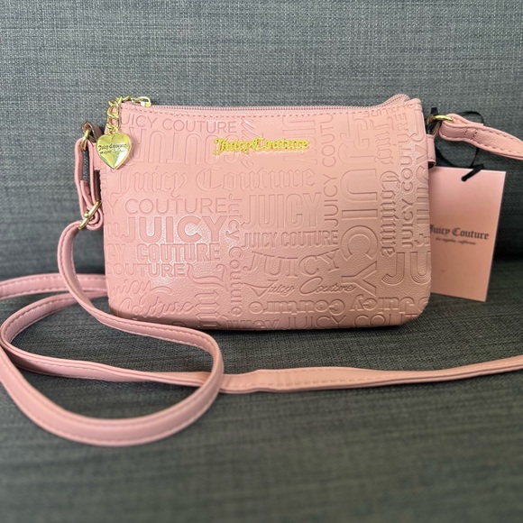 NWT JUICY COUTURE SMALL LOGO CROSSBODY BAG PURSE - Picture 9 of 9